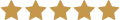 Fünf goldene Sterne zeigen eine maximale Bewertung für Kundenzufriedenheit und Qualität.